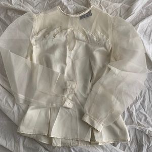 VINTAGE swan princess blouse